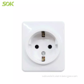 1Gang Schuko Outlet without Shutter Surface Mounted sockets